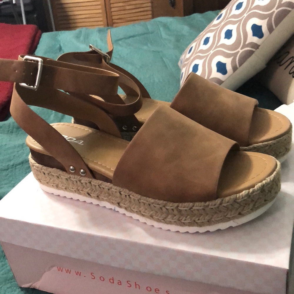 Tan sandals
